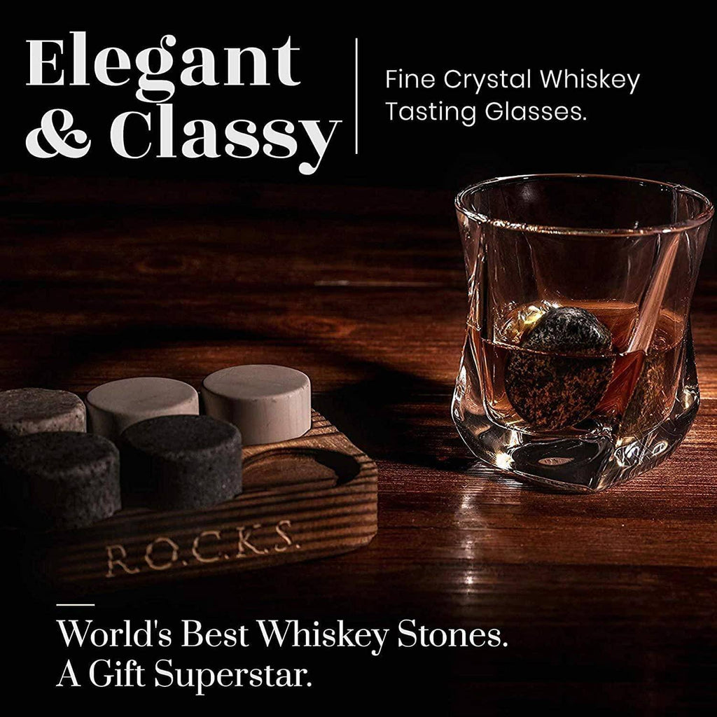 Le Set du Connaisseur - Édition Pierres à Whisky & Verre Torsadé