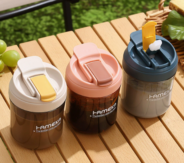 Gobelet Portable 500ml en Plastique pour Boissons Chaudes et Froides
