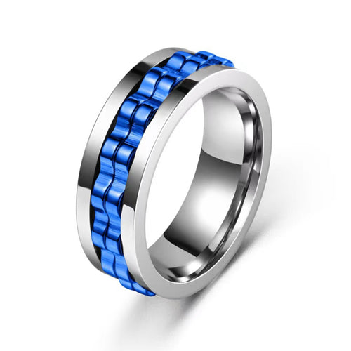 Bague Fidget Spinner en Titane pour Hommes