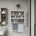 Système Organisateur de Placard B1 : Organisateurs de Placard Montés au Mur et Rangement pour Dressing, Étagères et Rangement Moderne pour Chambre 80cm L x 40.8cm P x 80cm H