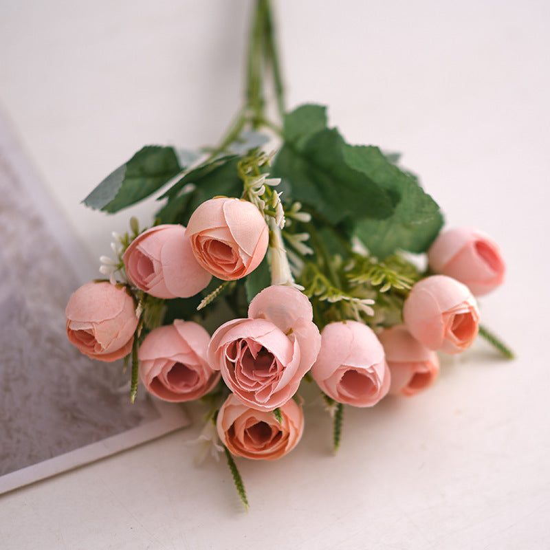 Home Decor Faux Flower Vase for Table Decoration