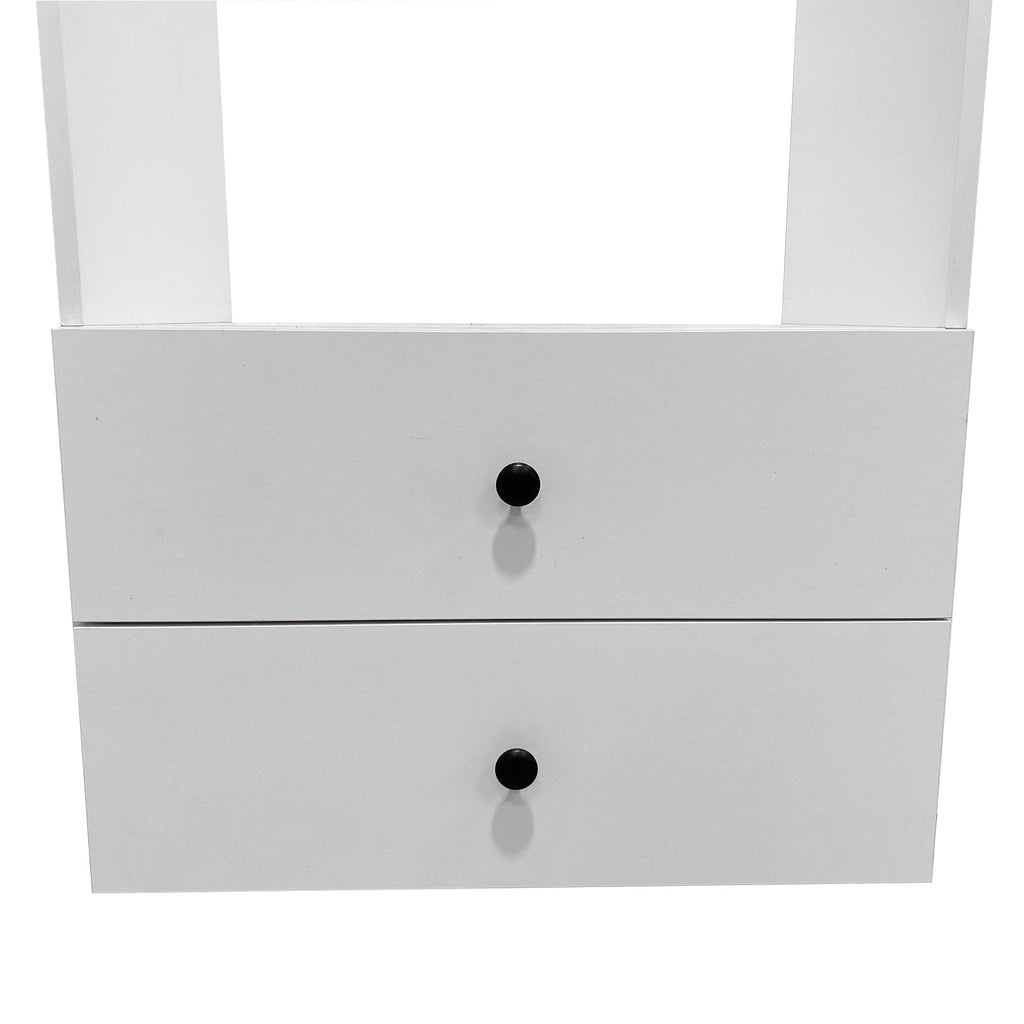 Système Organisateur de Placard B1 : Organisateurs de Placard Montés au Mur et Rangement pour Dressing, Étagères et Rangement Moderne pour Chambre 80cm L x 40.8cm P x 80cm H