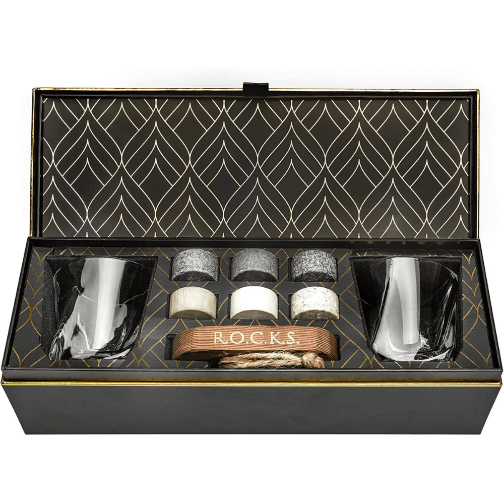 Le Set du Connaisseur - Édition Pierres à Whisky & Verre Torsadé